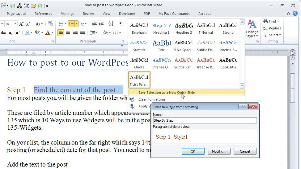 تبدیل تنظیمات دلخواه به یک استایل
