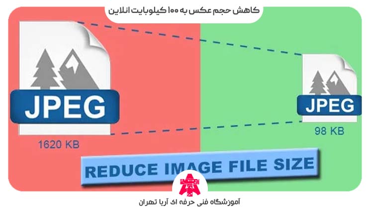 کاهش حجم عکس به 100 کیلوبایت انلاین