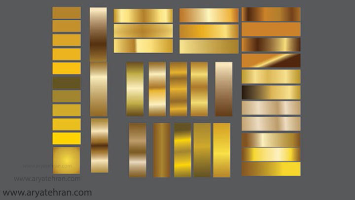 رنگ طلایی در کورل