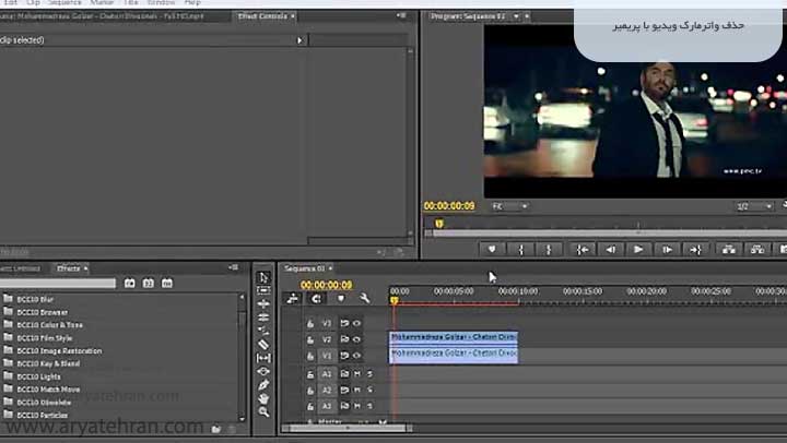 حذف واترمارک ویدیو با پریمیر