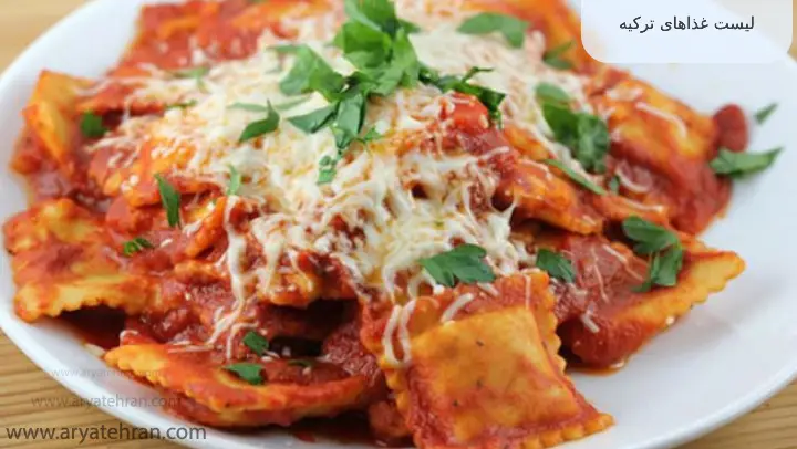 لیست غذاهای ترکیه