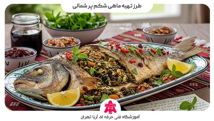 طرز تهیه ماهی شکم پر شمالی