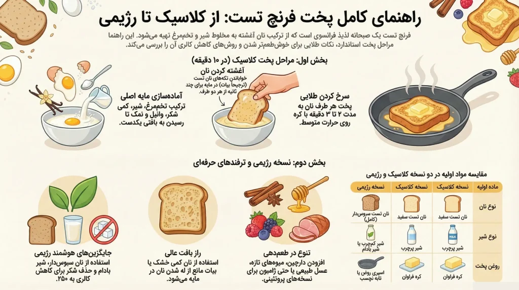 طرز تهیه فرنچ تست