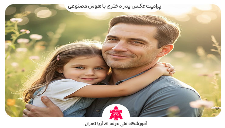 پرامپت عکس پدر دختری با هوش مصنوعی