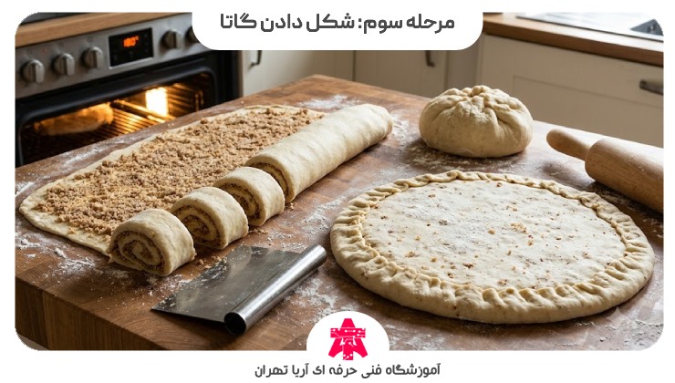 مرحله سوم: شکل دادن گاتا