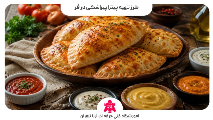 طرز تهیه پیتزا پیراشکی در فر
