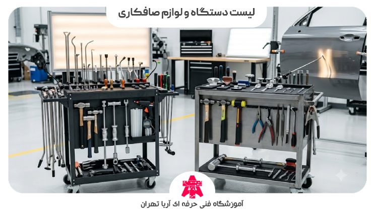 لیست دستگاه و لوازم صافکاری