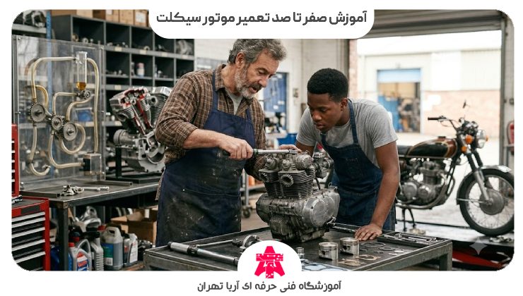 آموزش صفر تا صد تعمیر موتور سیکلت