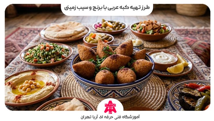 طرز تهیه کبه عربی با برنج و سیب زمینی