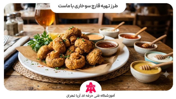 طرز تهیه قارچ سوخاری با ماست